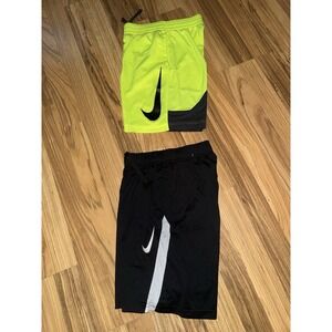 Nike Boys‎ Sz M Medium Shorts Athletic Dri-fit Lot Pockets Drawstring 10/12